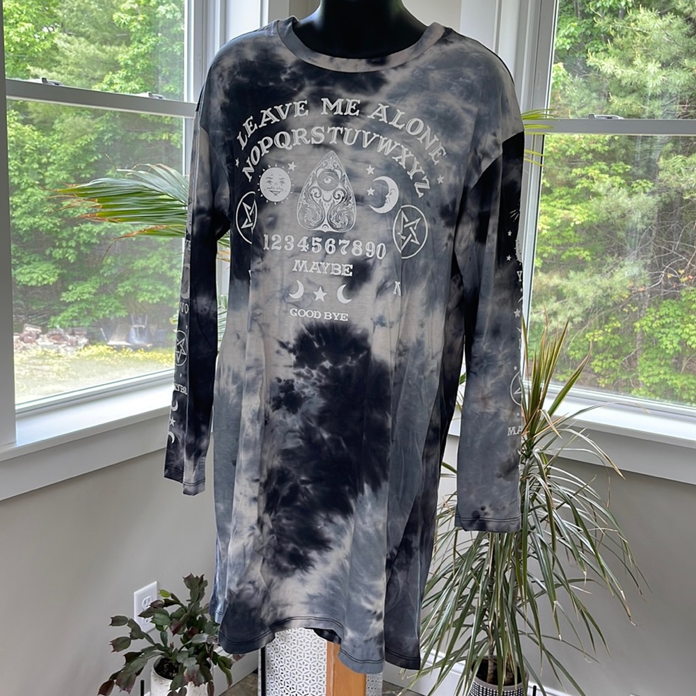 Ouijai Board Long Sleeve Dress